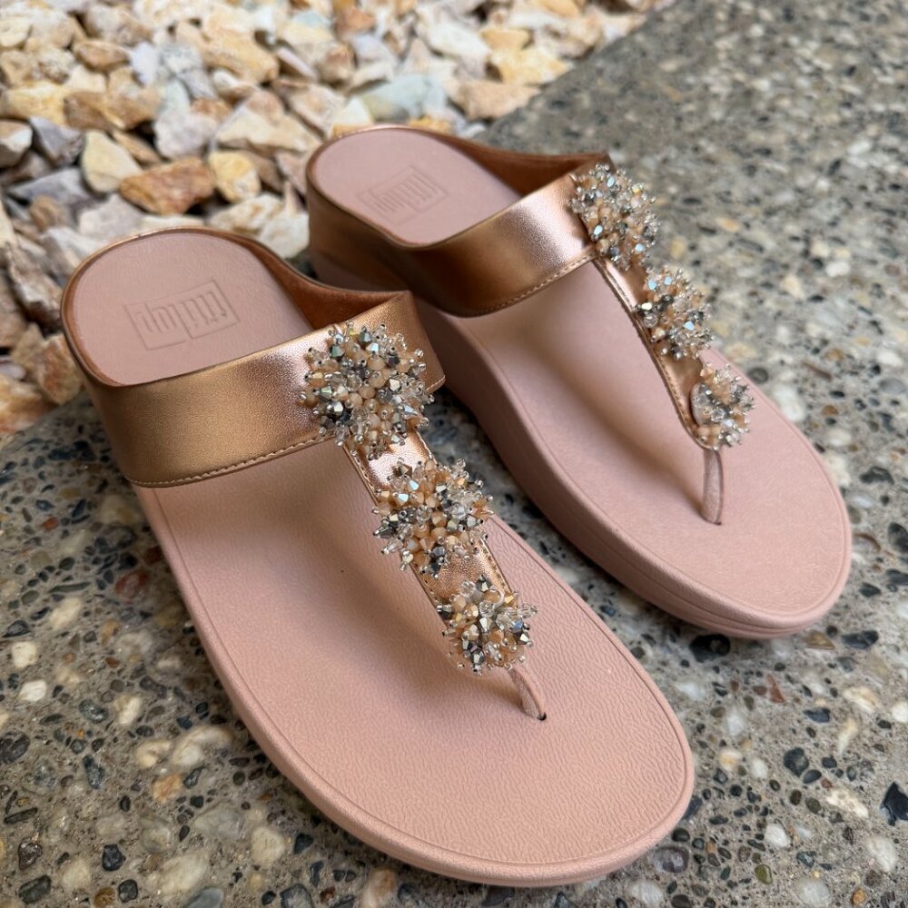 New FitFlop Galaxy Sandal in  Rose Gold - 8